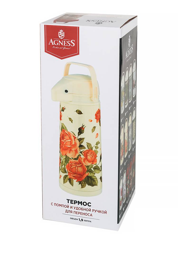 Термос со стеклянной колбой и помпой шир.  750, рис. 5