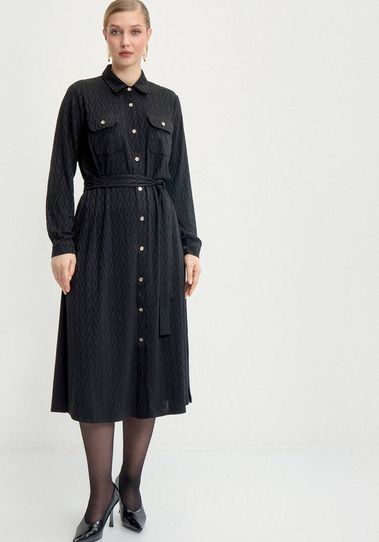 Платье рубашка с принтом шир.  750, рис. 4