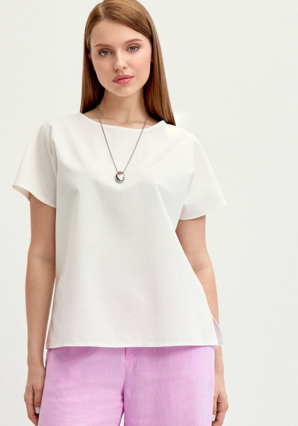 Блуза изо льна шир.  580, рис. 8