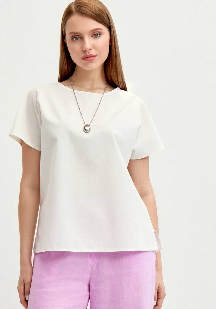 Блуза изо льна шир.  750, рис. 8