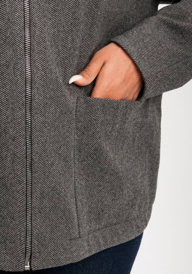 Бомбер на молнии с карманами шир.  750, рис. 5