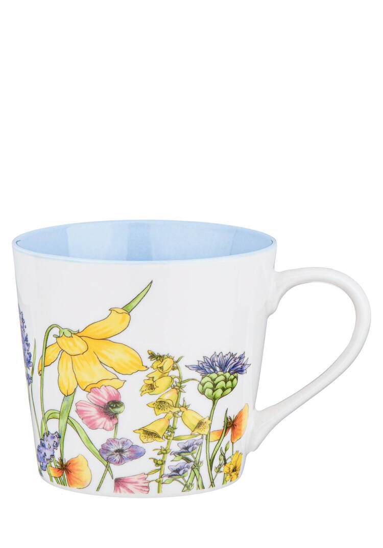 Набор фарфоровых кружек Цветы, 2 шт шир.  750, рис. 3