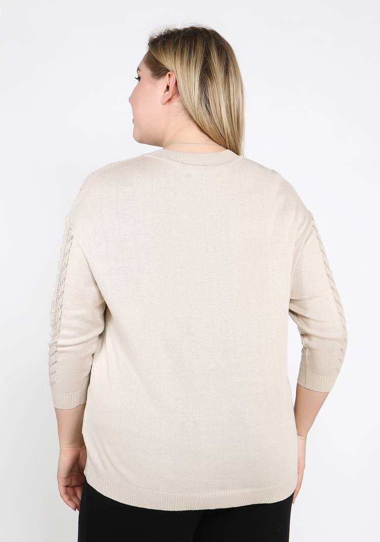 Джемпер ажурный со спущенным рукавом шир.  750, рис. 6