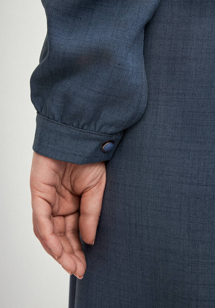 Платье свободного кроя с кружевным воротником шир.  750, рис. 16