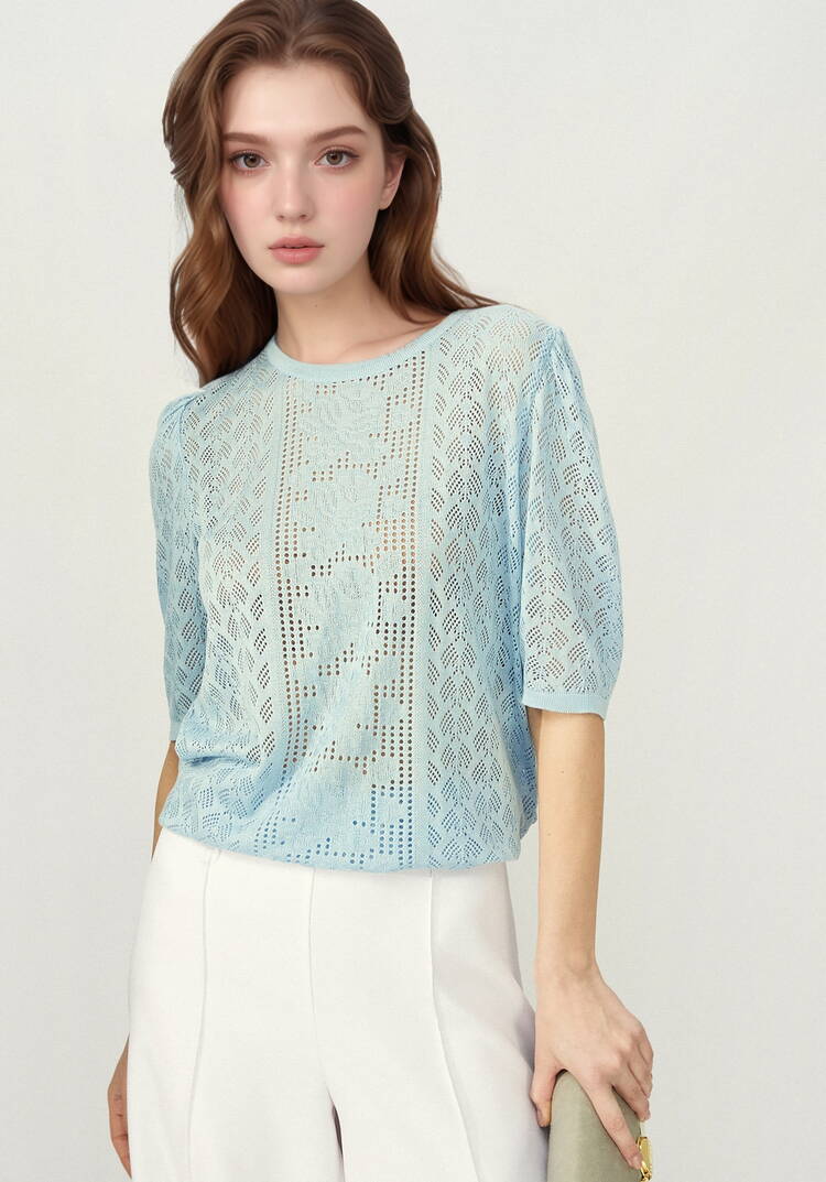 Джемпер с защипами на рукавах шир.  750, рис. 23