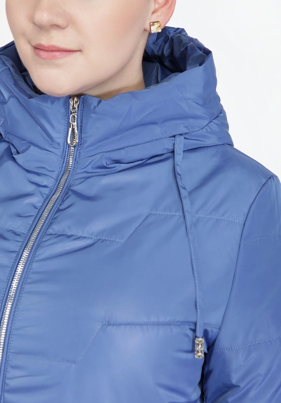 Куртка прямого кроя на молнии с капюшоном шир.  580, рис. 4