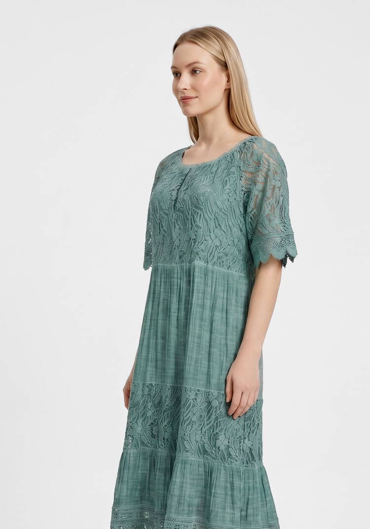 Платье с кружевными вставками Сонет шир.  750, рис. 2