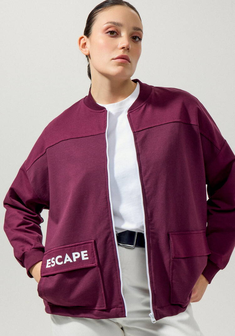 Бомбер с накладными карманами шир.  750, рис. 7