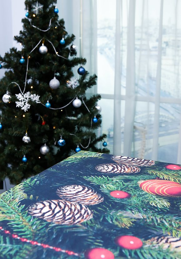 Интерьерная накидка 3 в 1 Новогодняя шир.  580, рис. 7