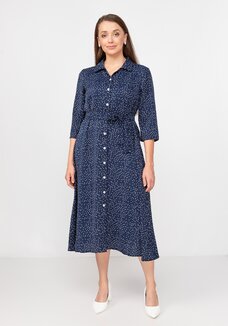 Платье-рубашка в горошек Полькадот