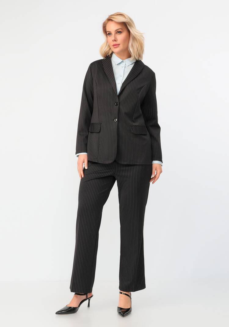 Пиджак однобортный в полоску шир.  750, рис. 39