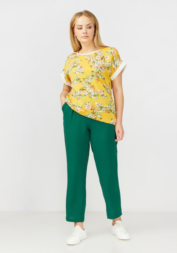 Брюки прямые от бедра с поясом на резинке шир.  580, рис. 12