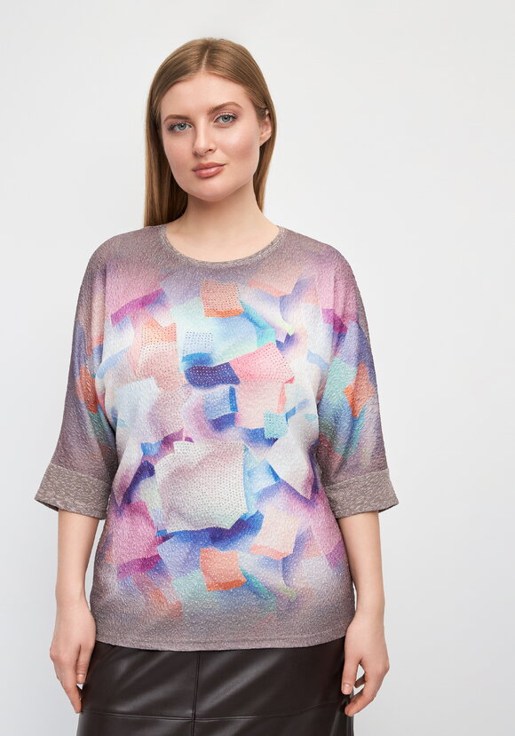 Блуза со стразами Амилия шир.  580, рис. 19