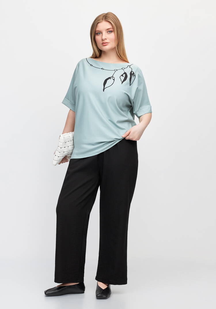 Блуза Загадочное ожерелье шир.  750, рис. 2