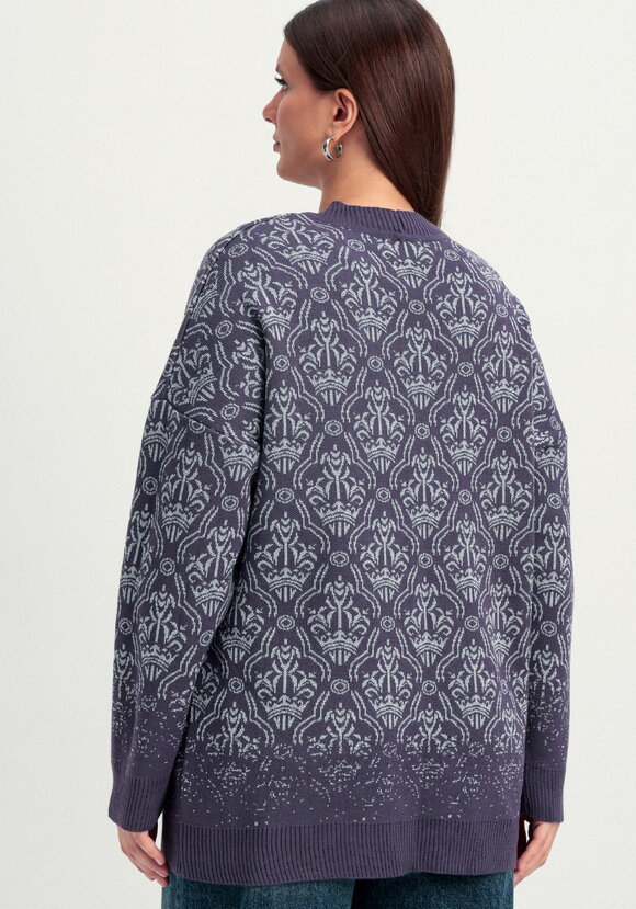 Кардиган с узорами и эффектом деграде шир.  580, рис. 19