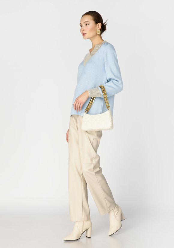 Джемпер женский с широким воротом шир.  580, рис. 4