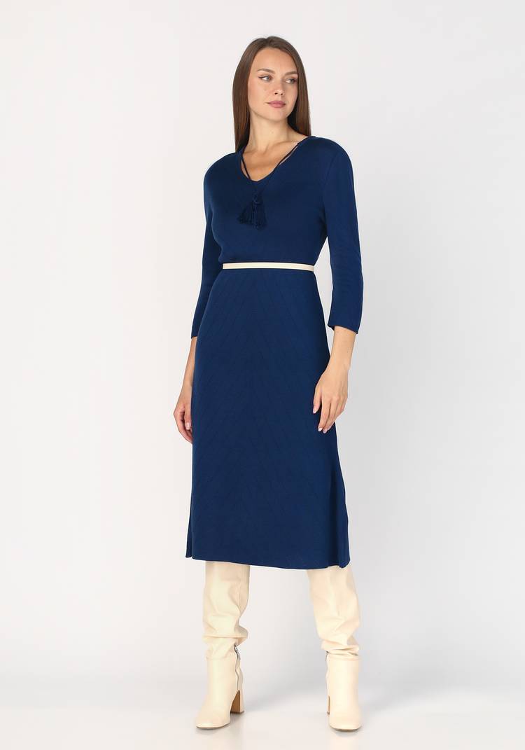 Платье с завязками по горловине шир.  750, рис. 8