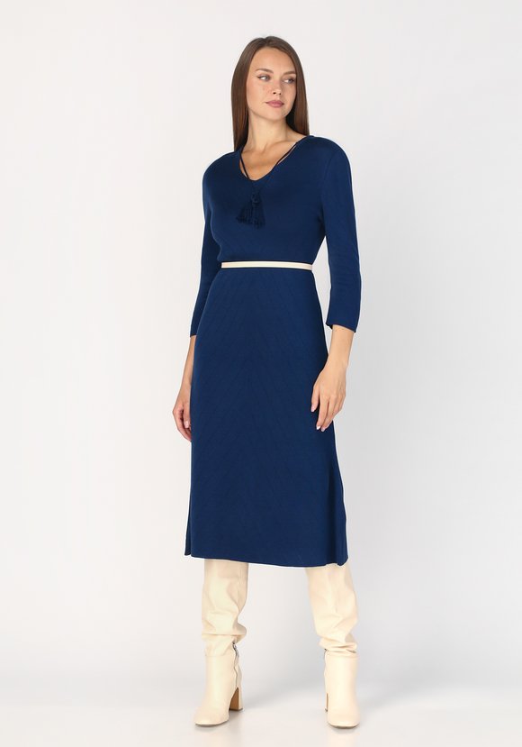 Платье с завязками по горловине шир.  580, рис. 8