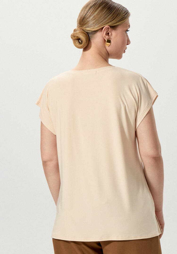 Блуза однотонная базовая без рукавов шир.  750, рис. 26