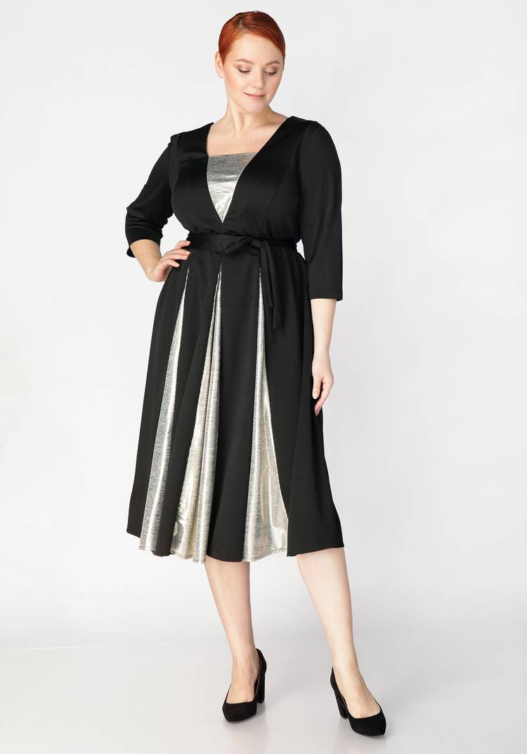 Платье с мерцающими складками шир.  750, рис. 5