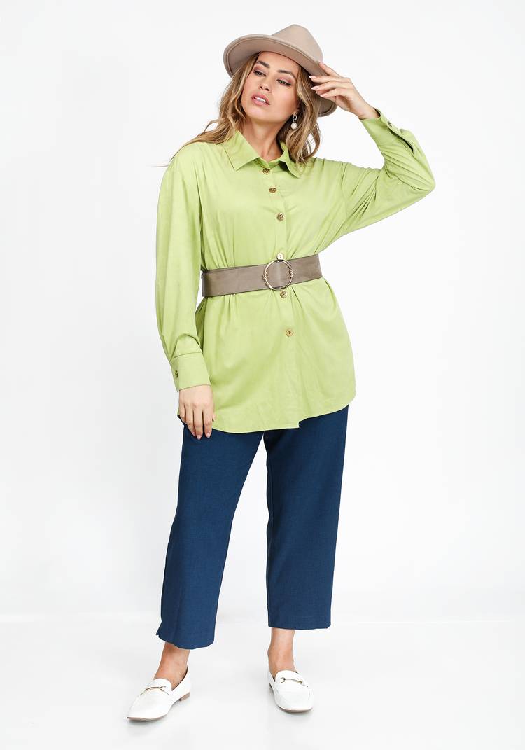 Жакет в рубашечном стиле из эко-замши шир.  750, рис. 11