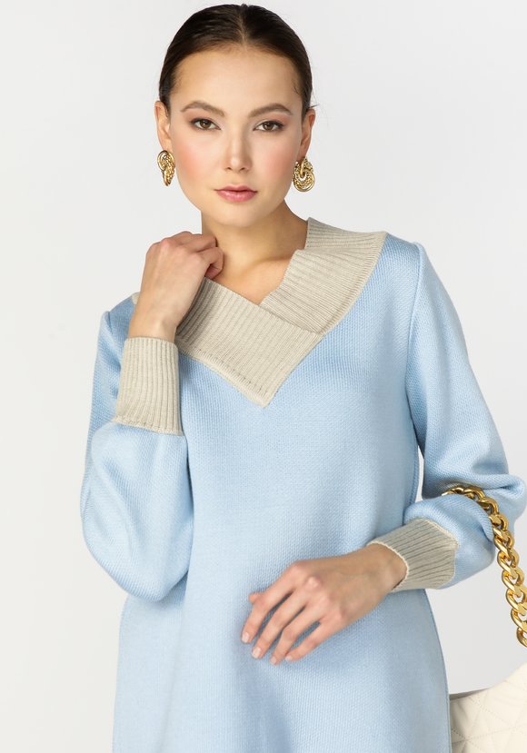 Джемпер женский с широким воротом шир.  580, рис. 5