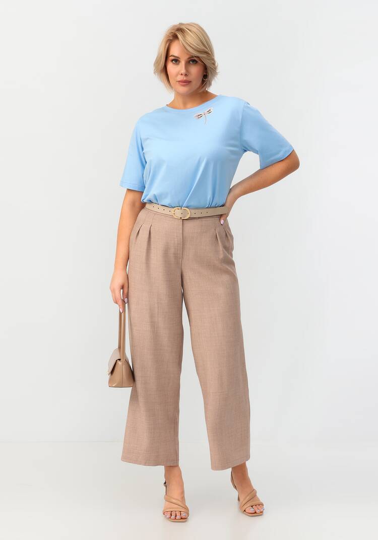 Блуза с принтом стрекоза шир.  750, рис. 14