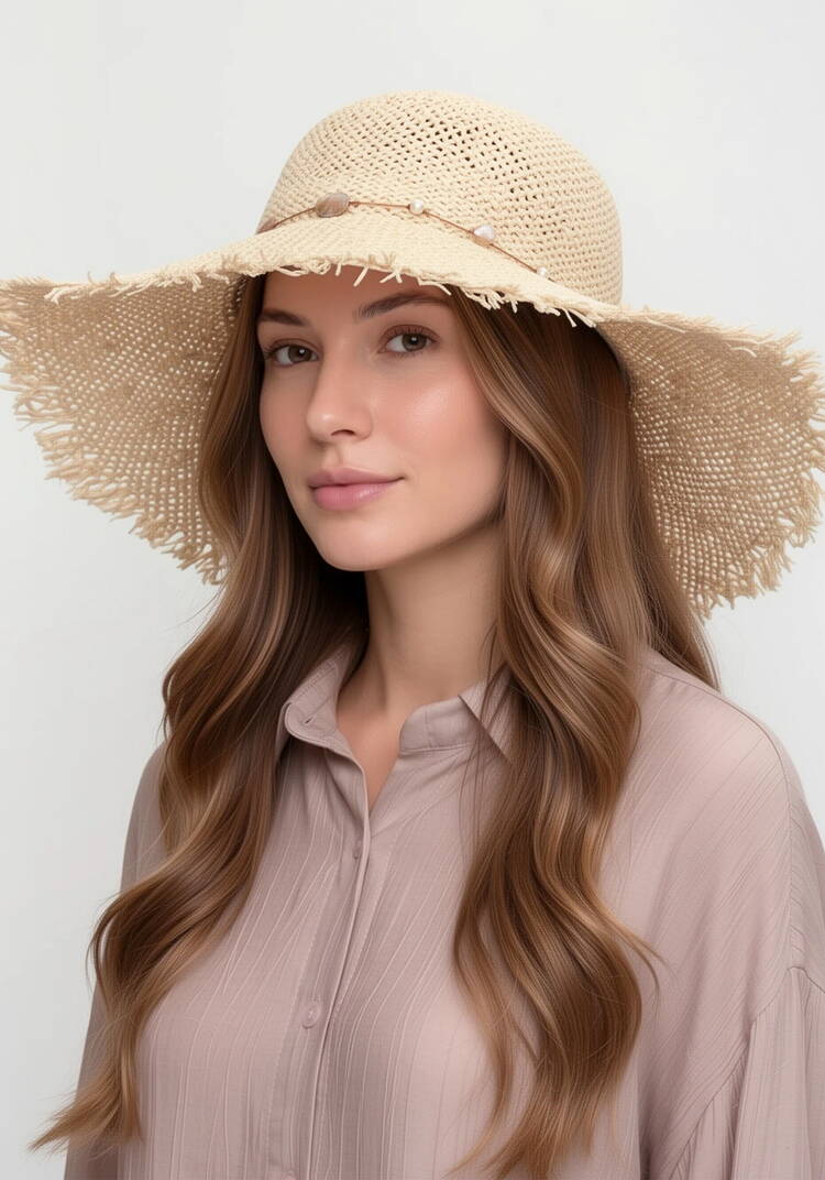 Шляпа соломенная Эмма шир.  750, рис. 1