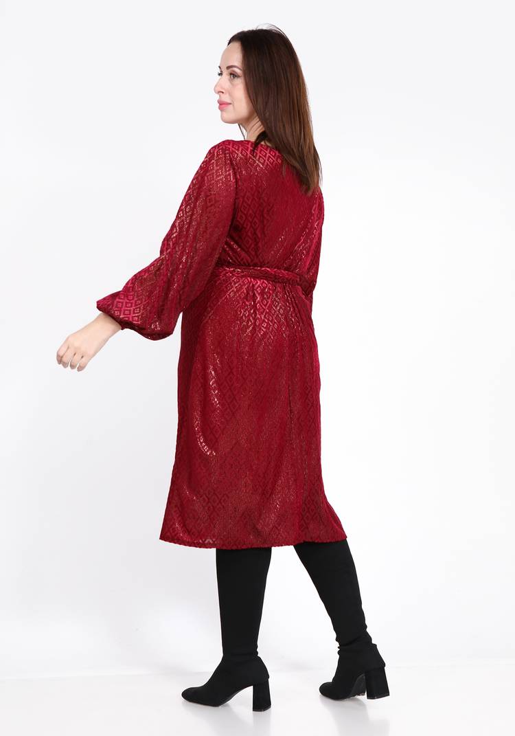 Платье с бархатным рисунком и люрексом шир.  750, рис. 3