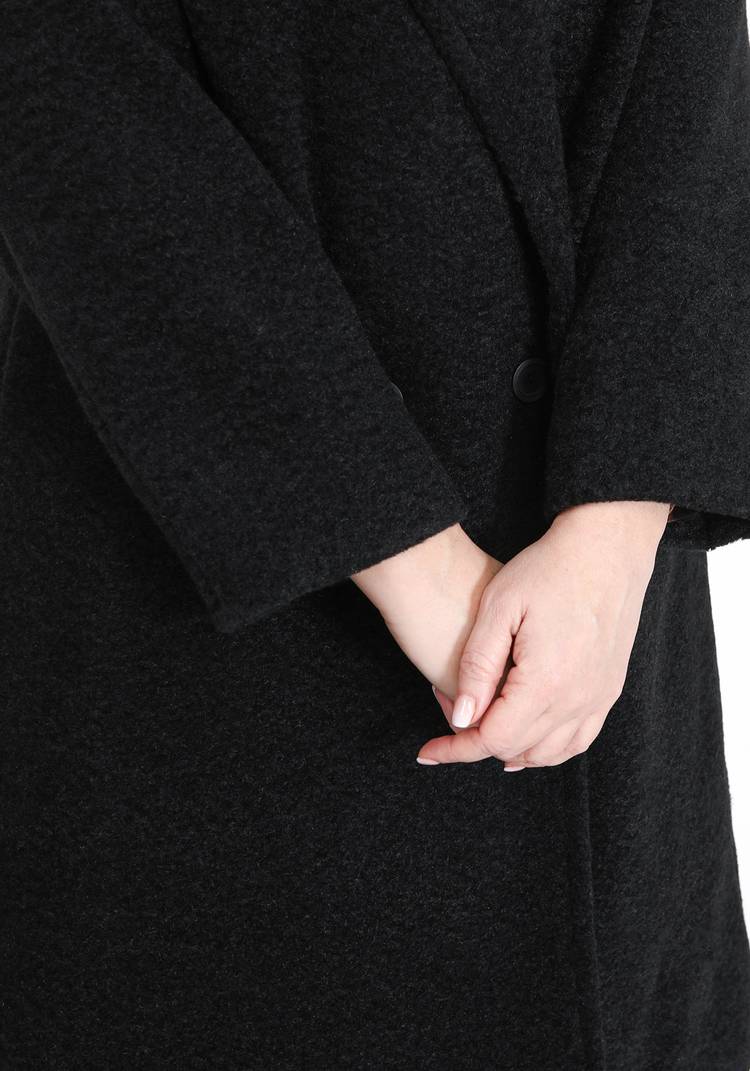 Пальто с отложным воротником и карманами шир.  750, рис. 4