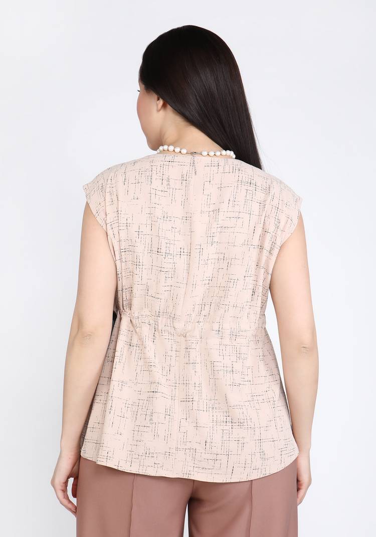 Блуза на кулиске прямого силуэта шир.  750, рис. 3