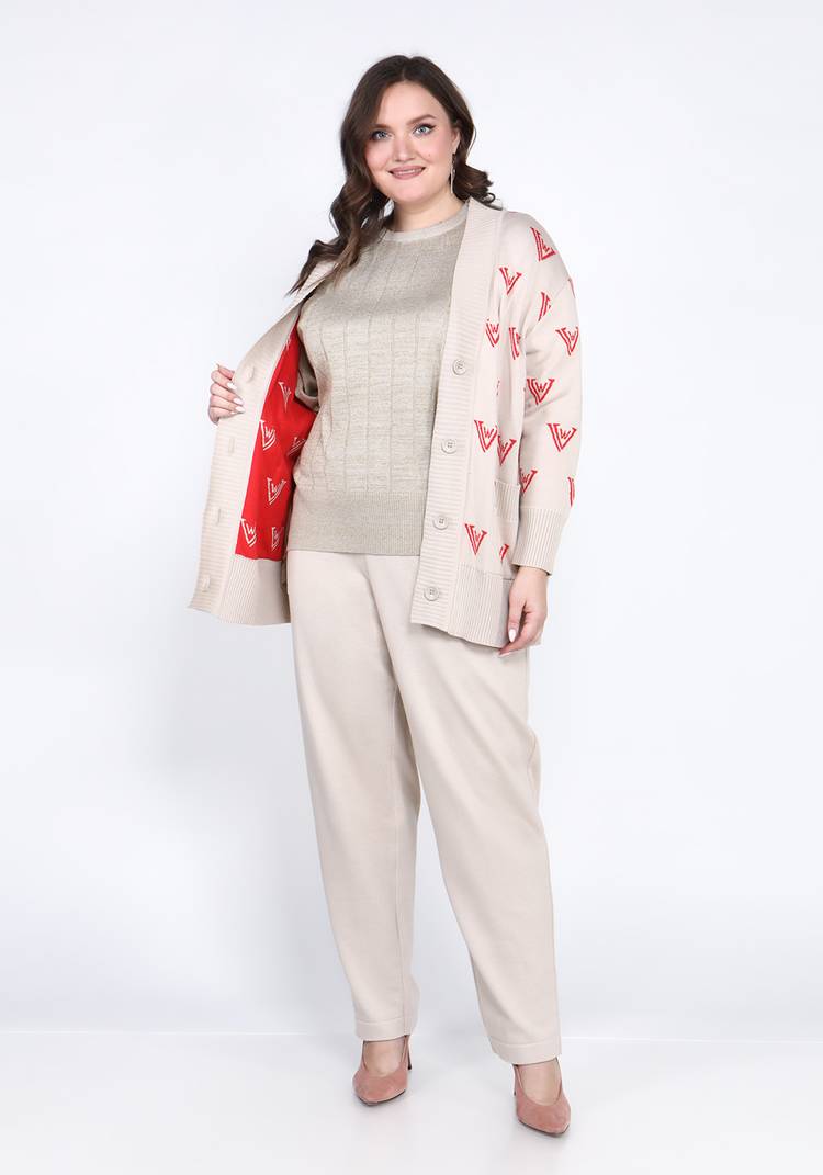 Кардиган на пуговицах со спущенным рукавом шир.  750, рис. 7