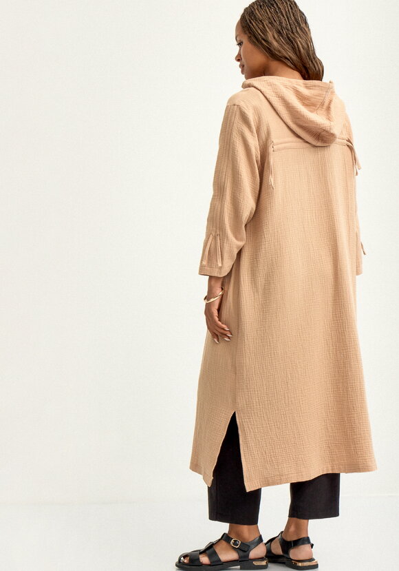 Пыльник с капюшоном свободного силуэта шир.  580, рис. 3