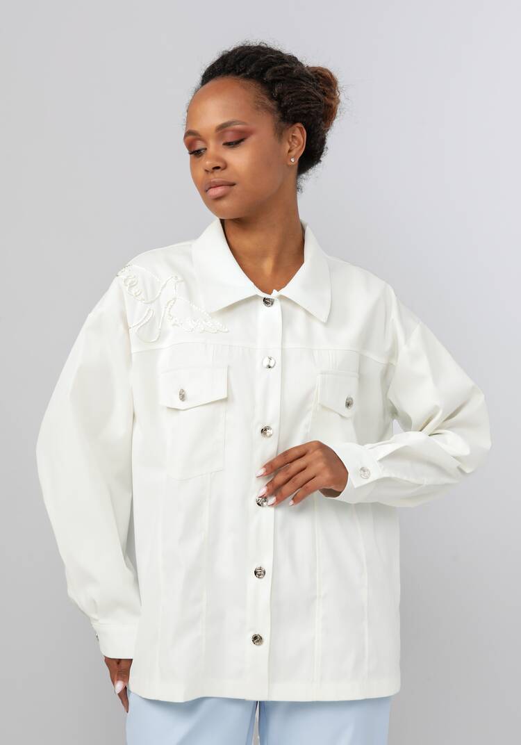 Жакет с вышивкой на кармане шир.  750, рис. 8