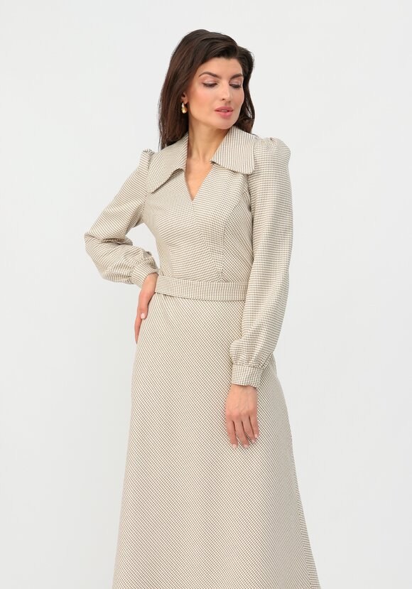 Платье с воротником свободного кроя шир.  580, рис. 6