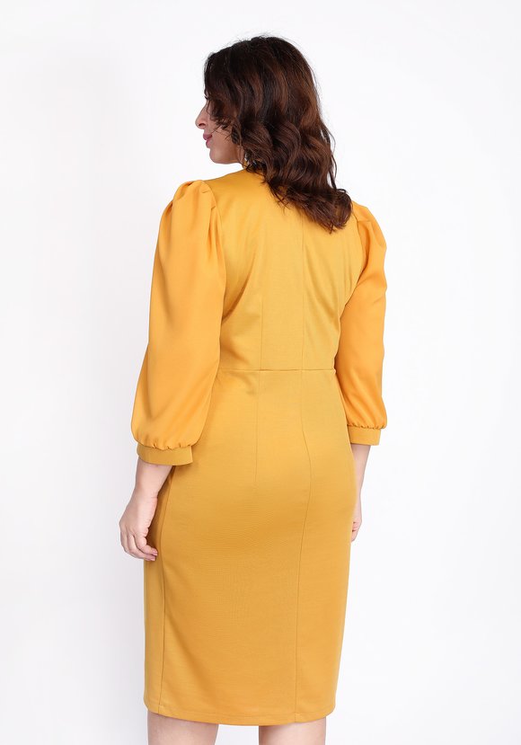 Платье прилегающее с шифоновым рукавом шир.  580, рис. 10