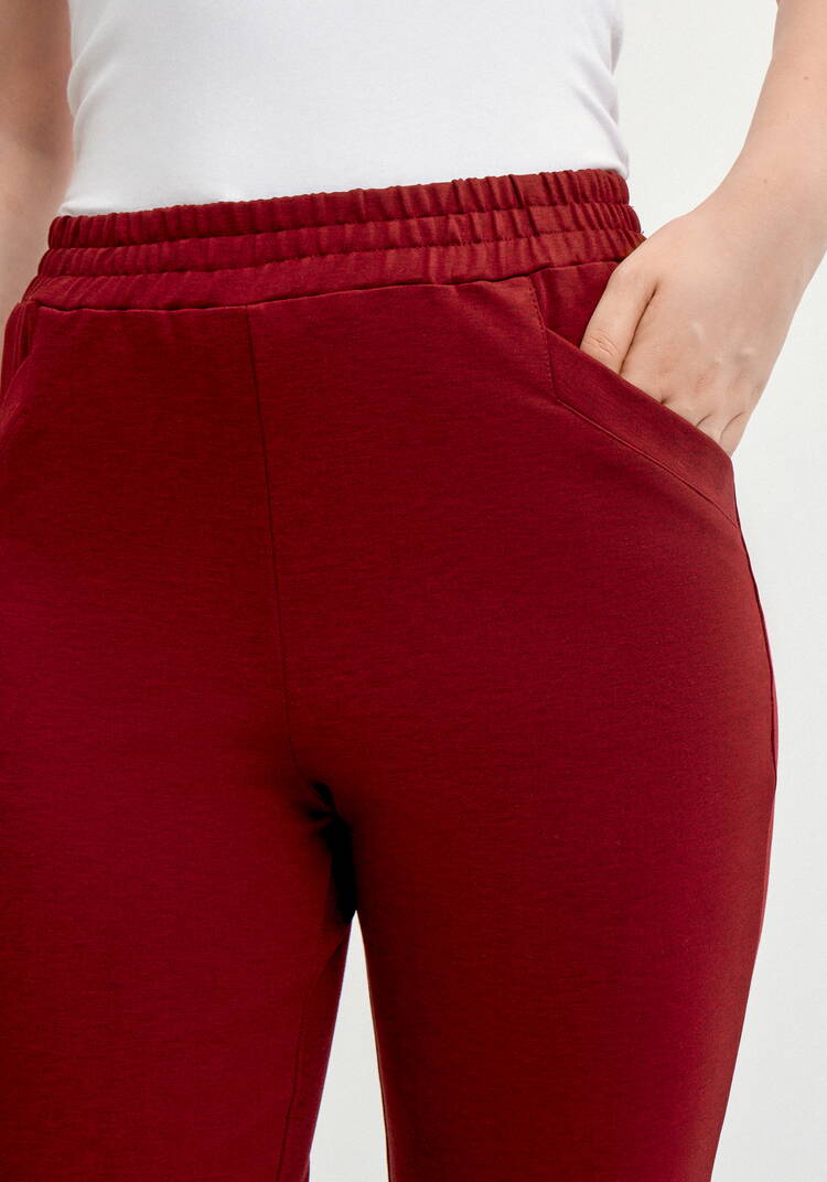 Брюки из джери с кокеткой по спинке шир.  750, рис. 12