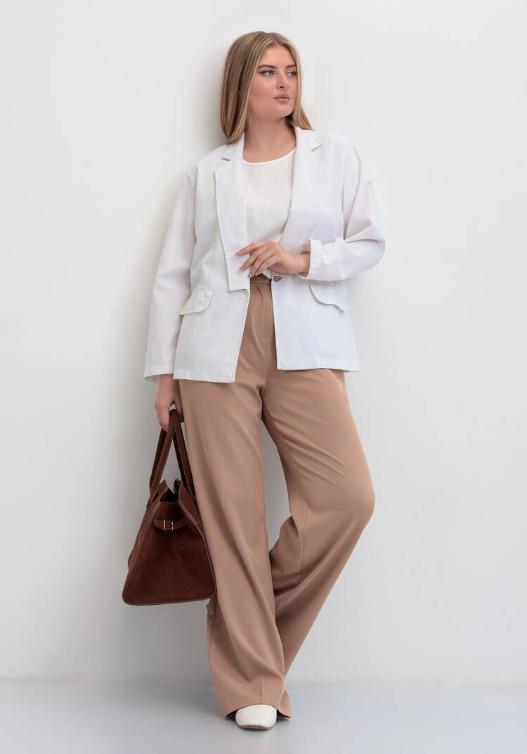 Пиджак прямого кроя с карманами шир.  750, рис. 8