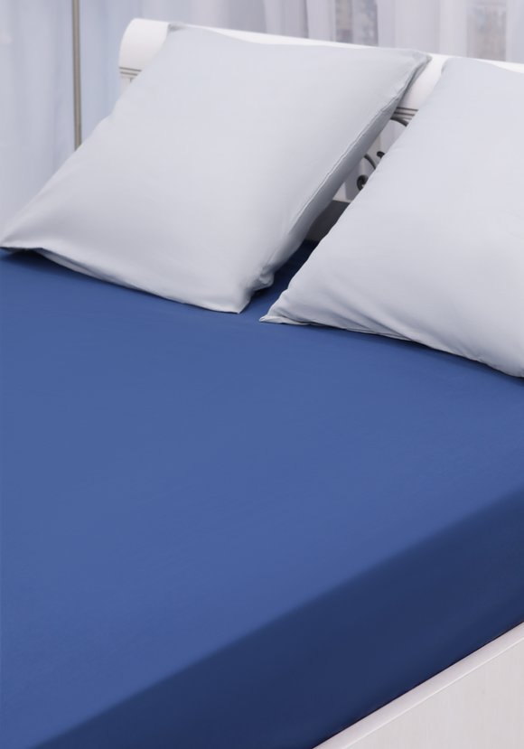 Простыня на резинке из поплина Облако снов шир.  580, рис. 20