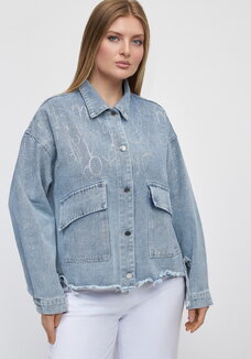 Джинсовая куртка Небесный шик