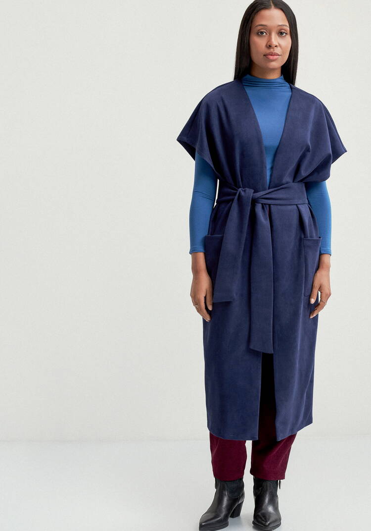 Жилет на запах со спущенным плечом шир.  750, рис. 13