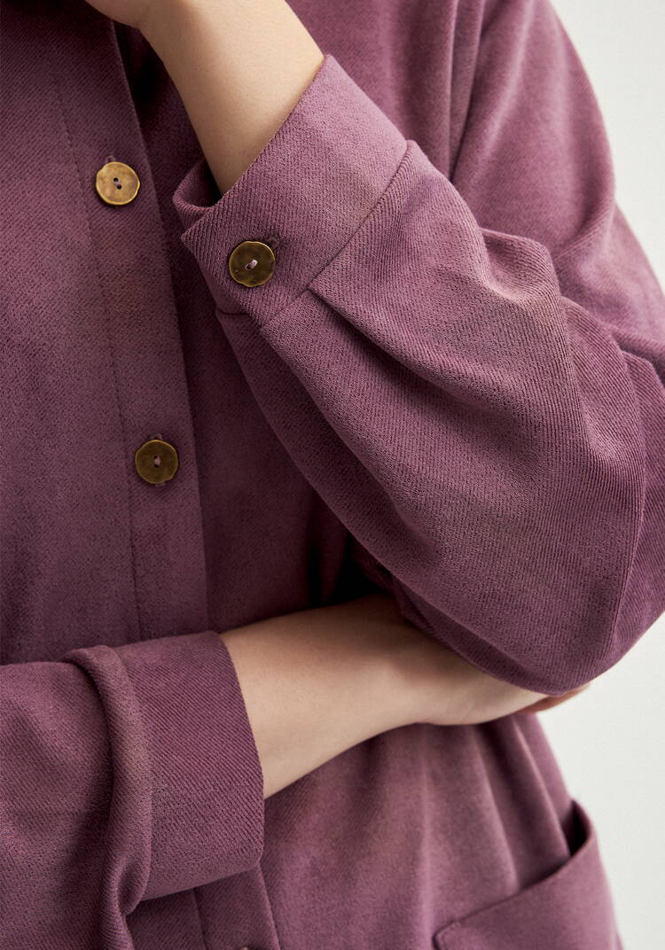 Блуза утепленная на пуговицах шир.  750, рис. 6