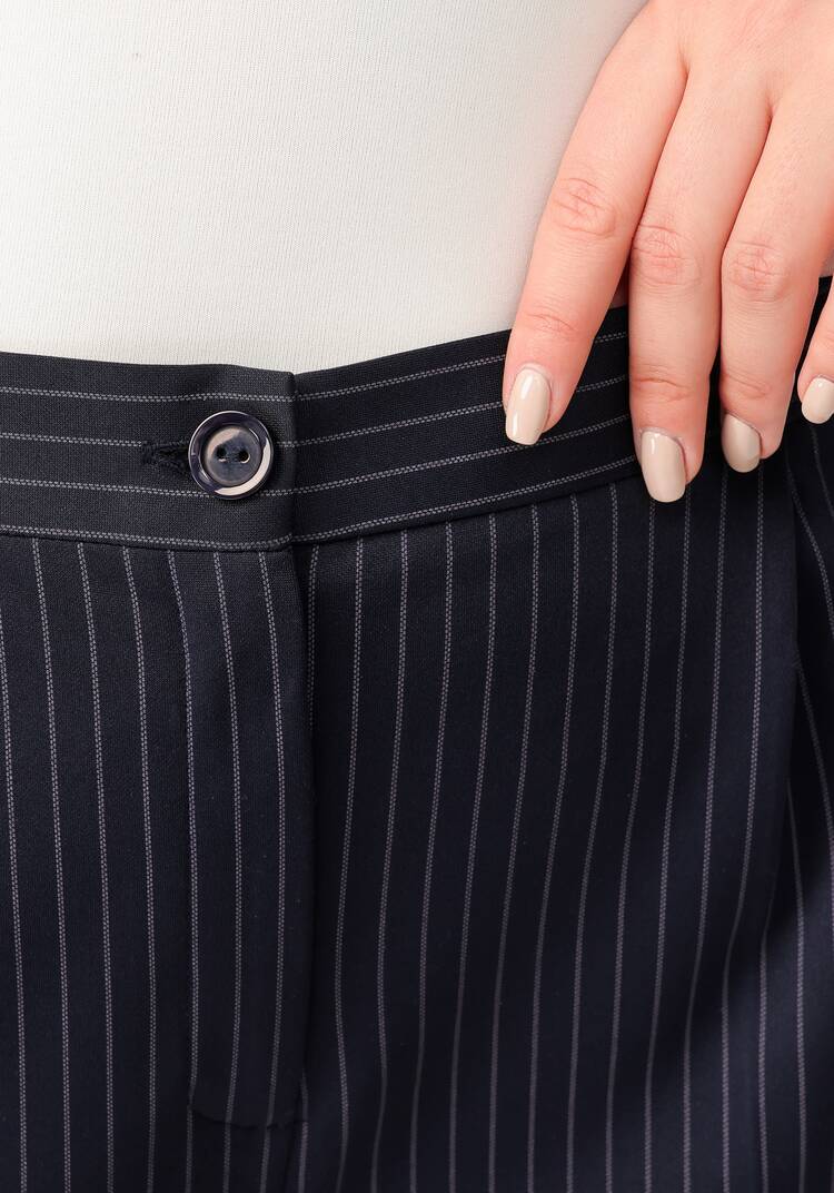 Брюки прямого кроя в полоску шир.  750, рис. 24