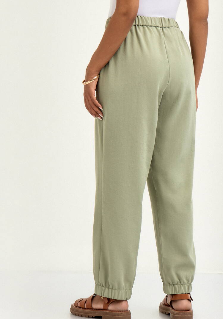 Брюки льняные на резинке по поясу и низу шир.  750, рис. 26