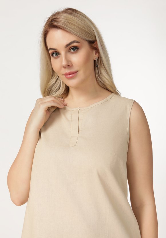 Блуза без рукавов с круглым вырезом шир.  580, рис. 16