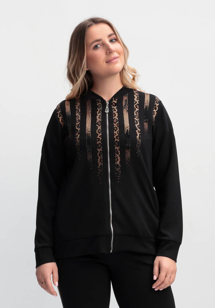 Костюм со стразами (бомбер и брюки) шир.  750, рис. 3