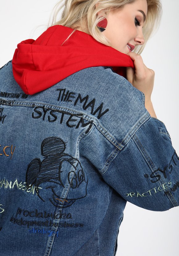 Куртка Яркий принт шир.  580, рис. 8