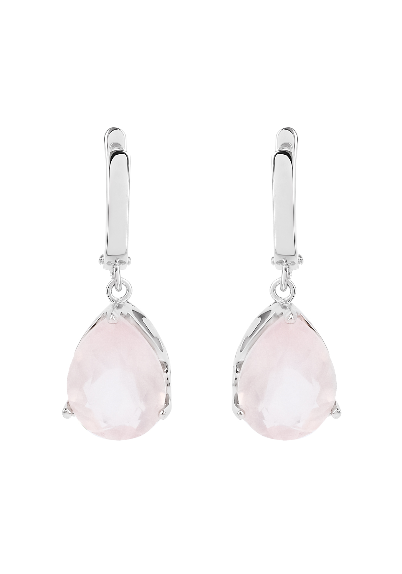 

Серьги из серебра "Мятное очарование", Розовый