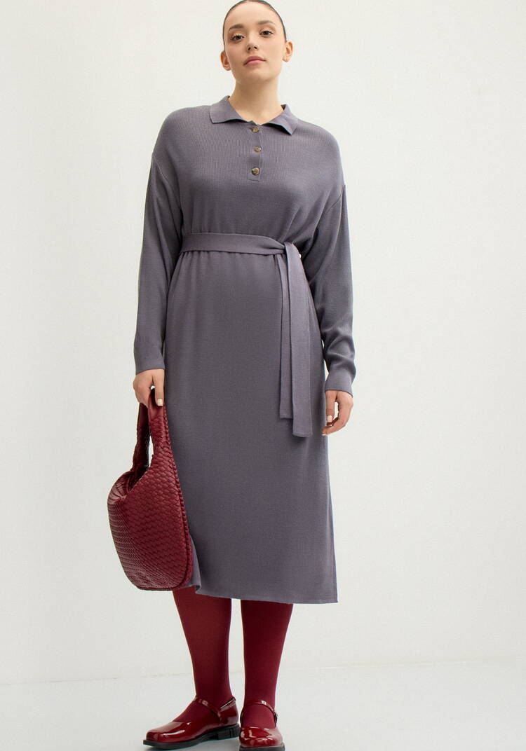 Платье поло с поясом шир.  750, рис. 11