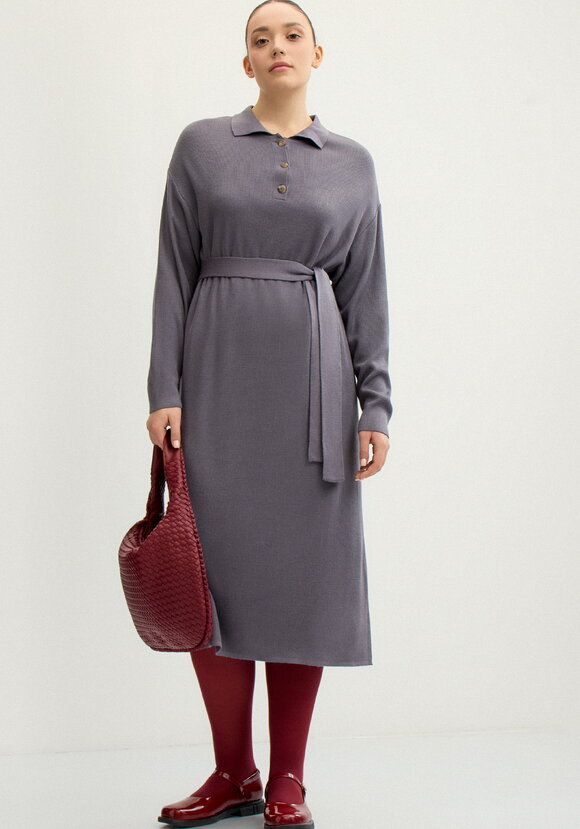 Платье поло с поясом шир.  580, рис. 11